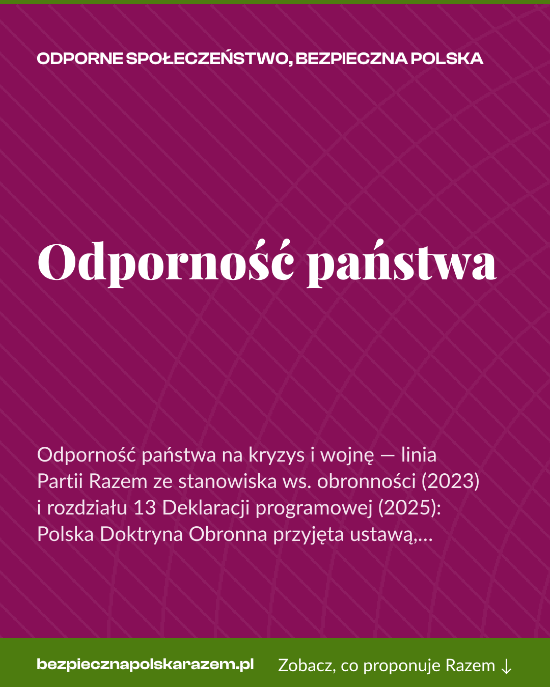 Grafika pionowa do udostępnienia: Odporność państwa