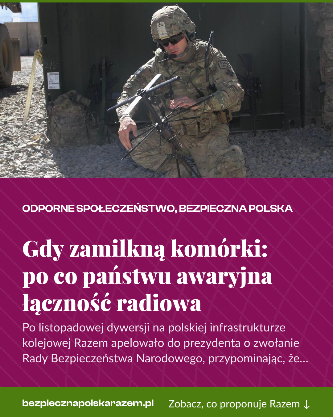 Grafika pionowa do udostępnienia: Gdy zamilkną komórki: po co państwu awaryjna łączność radiowa